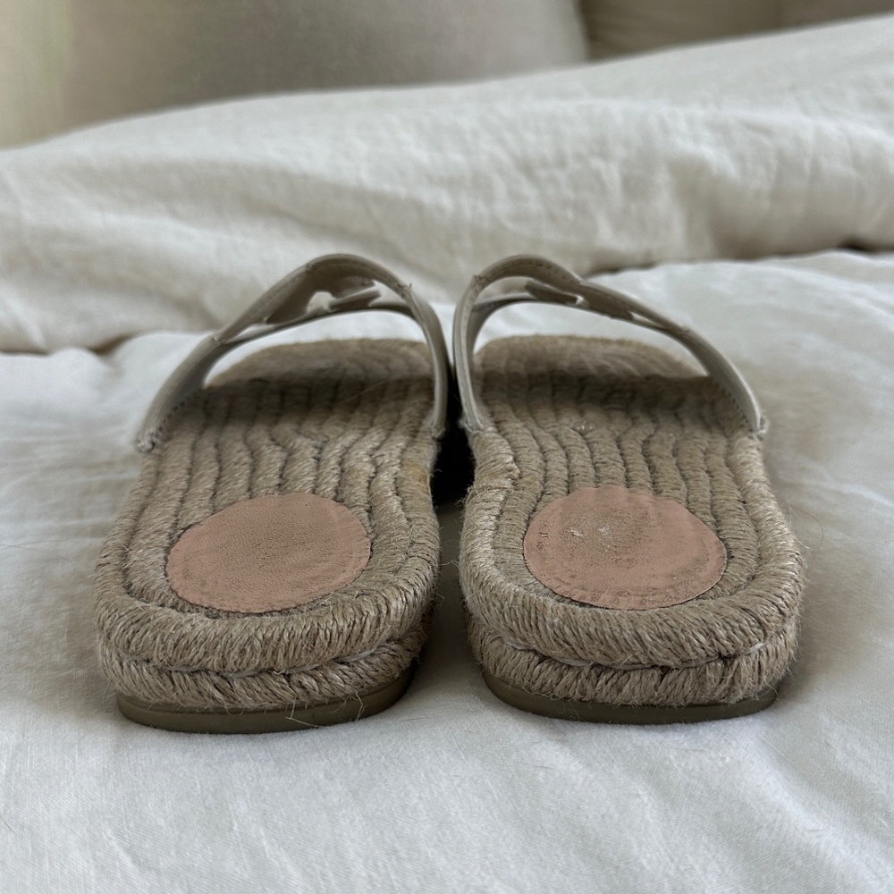 Gucci Cream Leather Interlocking G cut-out espadrilles, Size 37.5 - Picture 9 of 11